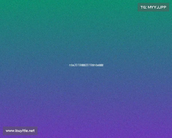 nba2019年赛事2019年nba的比赛